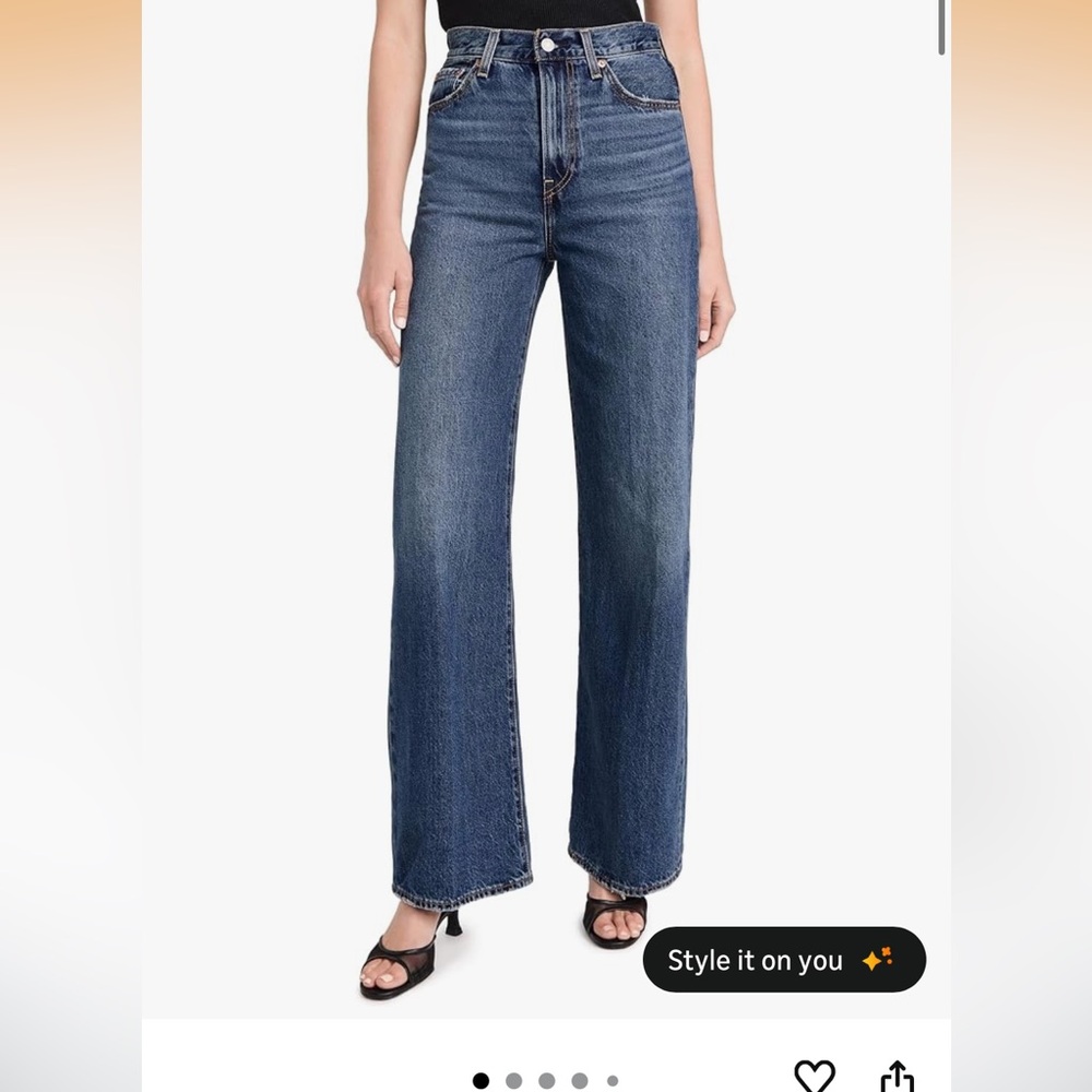 Levi's Womens Ribcage Wide Leg - Size 26- Polar Perimeter Color